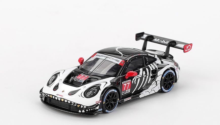 Diecast Model Car Compatible with Mini GT Porsche 911 GT3 R #77 AO